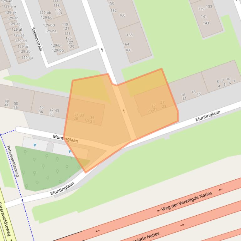 Kaart van postcodegebied 9727JV.