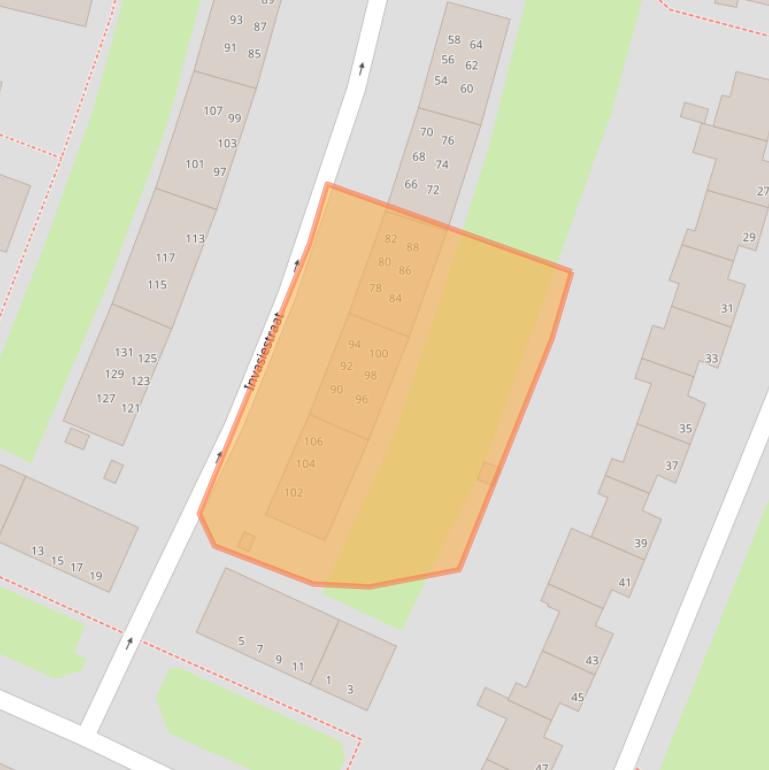 Kaart van postcodegebied 9728CP.