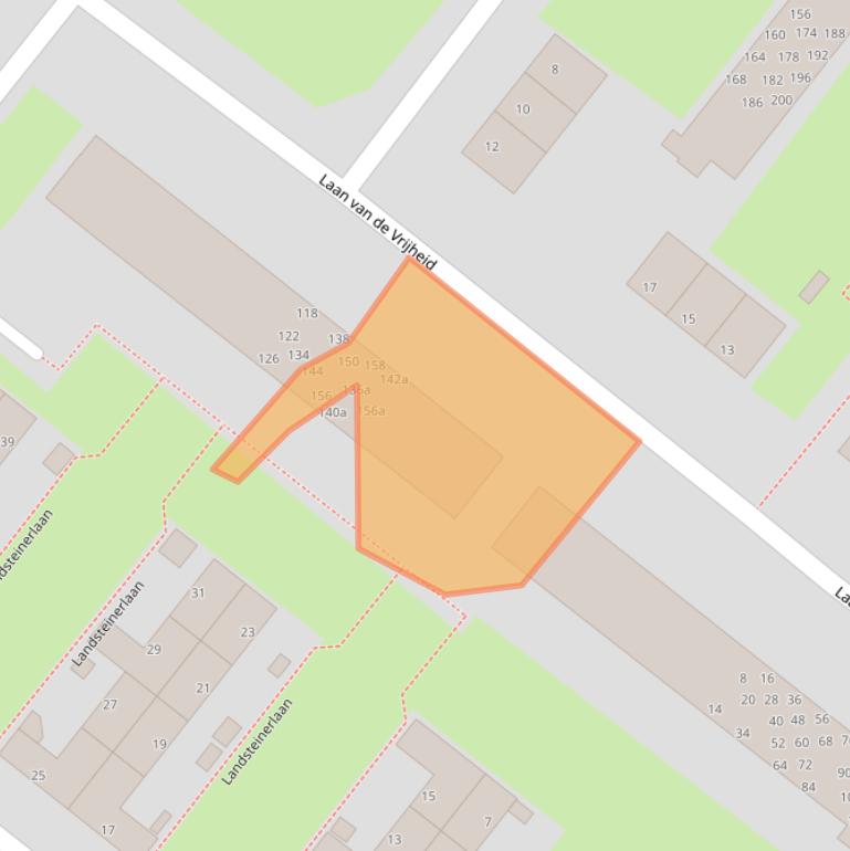 Kaart van postcodegebied 9728GJ.