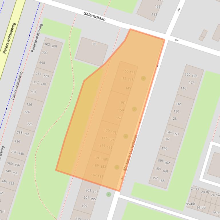 Kaart van postcodegebied 9728HN.