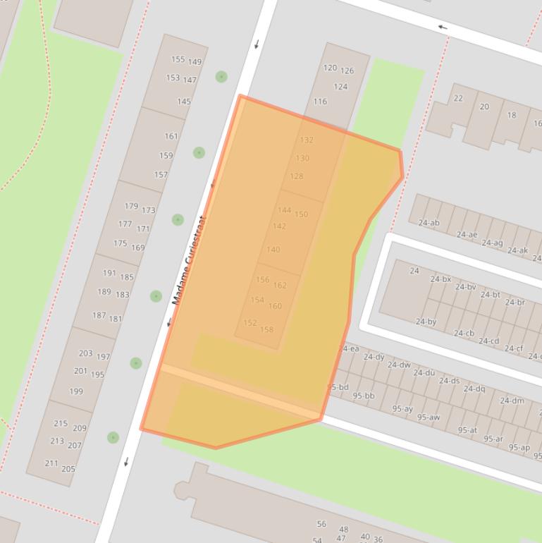 Kaart van postcodegebied 9728HV.