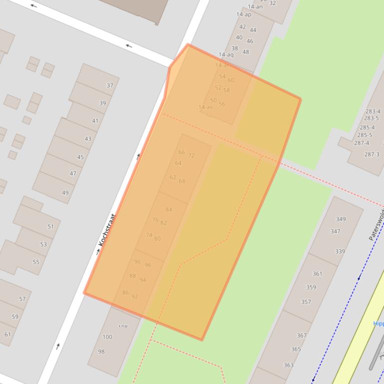 Kaart van postcodegebied 9728KG.