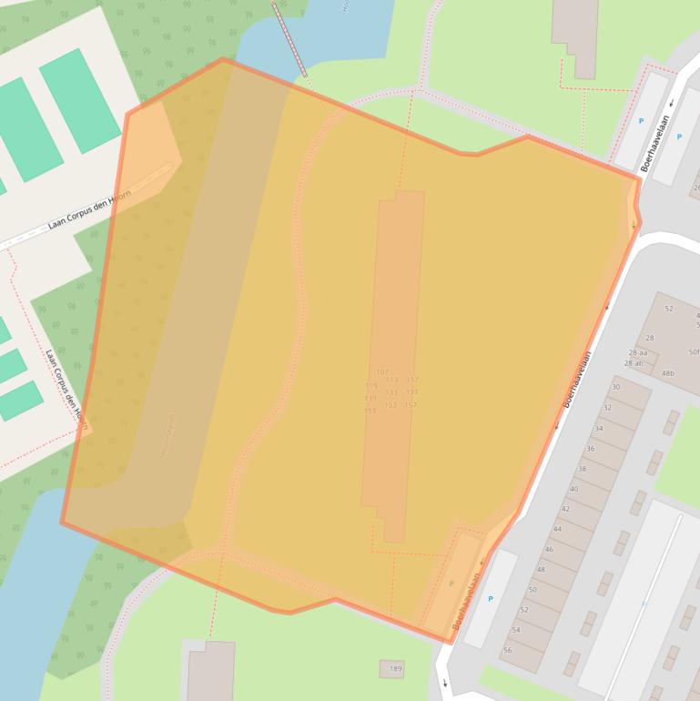 Kaart van postcodegebied 9728LK.