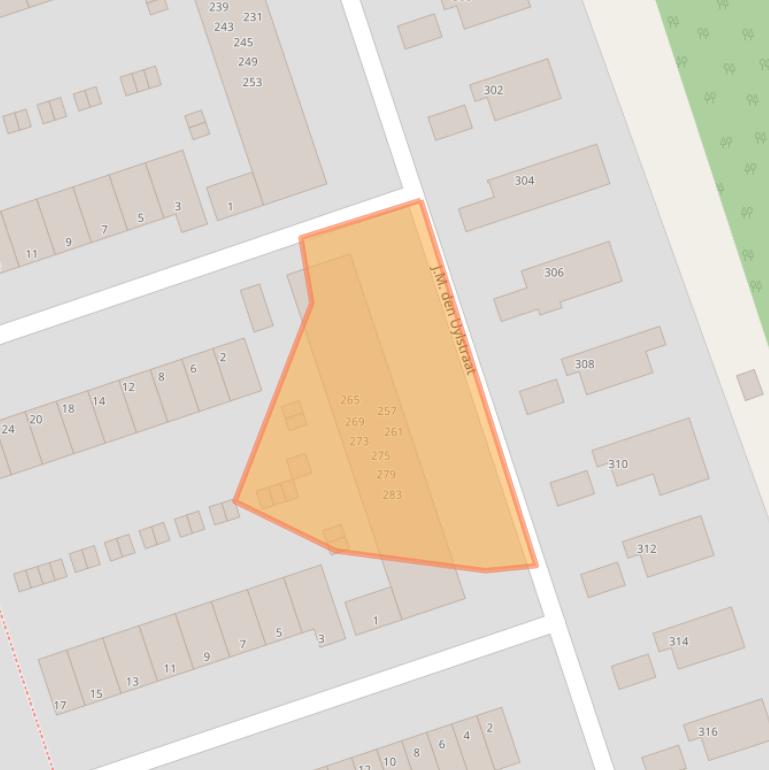 Kaart van postcodegebied 9728RP.