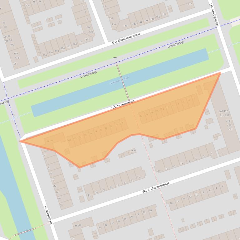 Kaart van postcodegebied 9728SB.