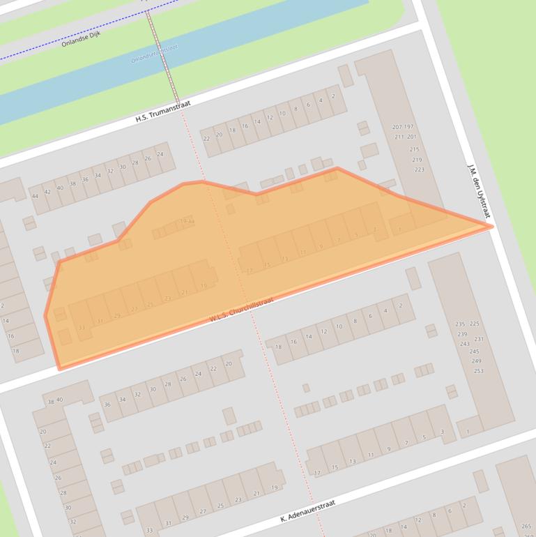Kaart van postcodegebied 9728SE.