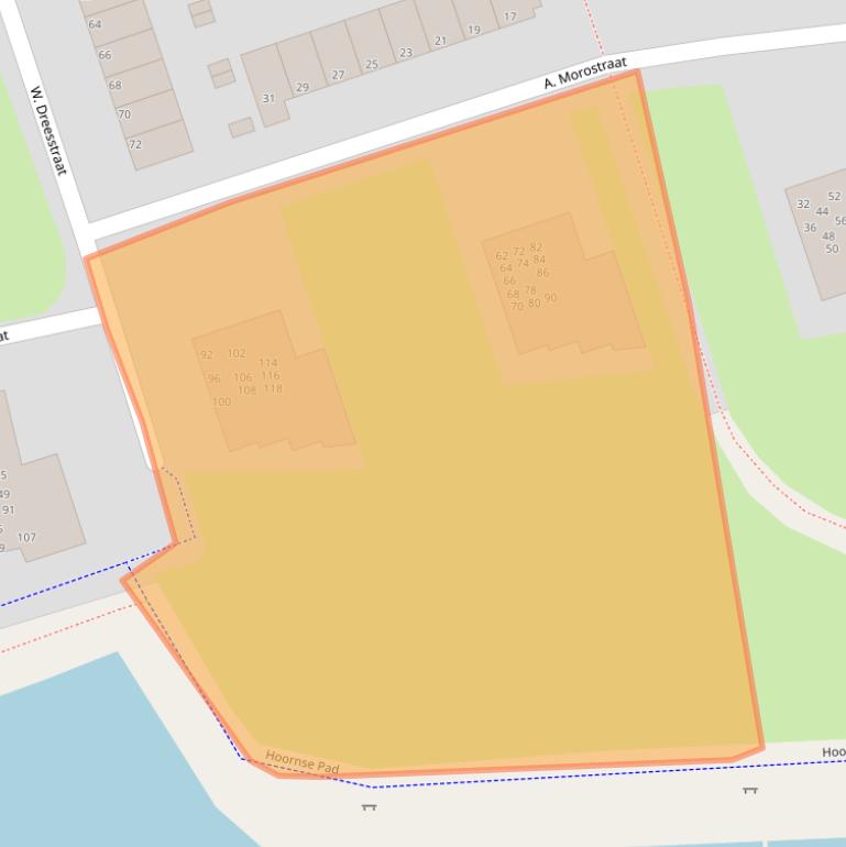 Kaart van postcodegebied 9728SP.