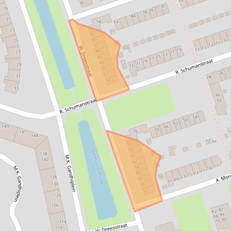 Kaart van postcodegebied 9728SV.