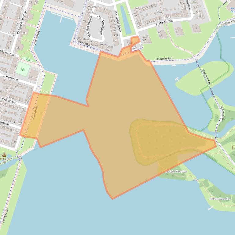 Kaart van postcodegebied 9728SX.