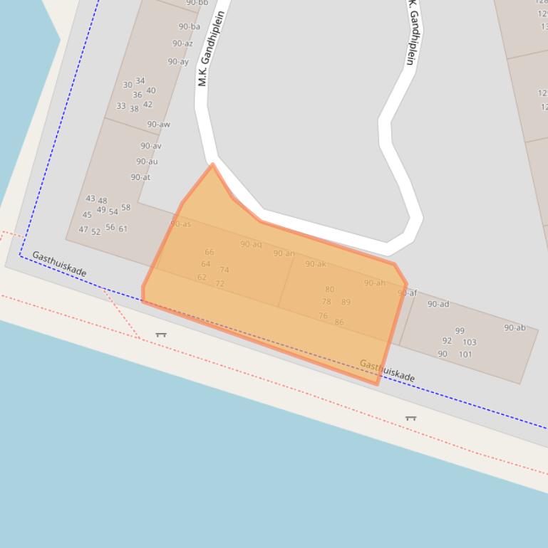 Kaart van postcodegebied 9728TG.