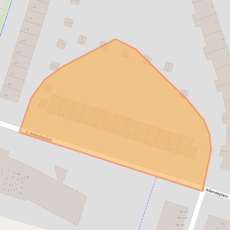 Kaart van postcodegebied 9728TK.