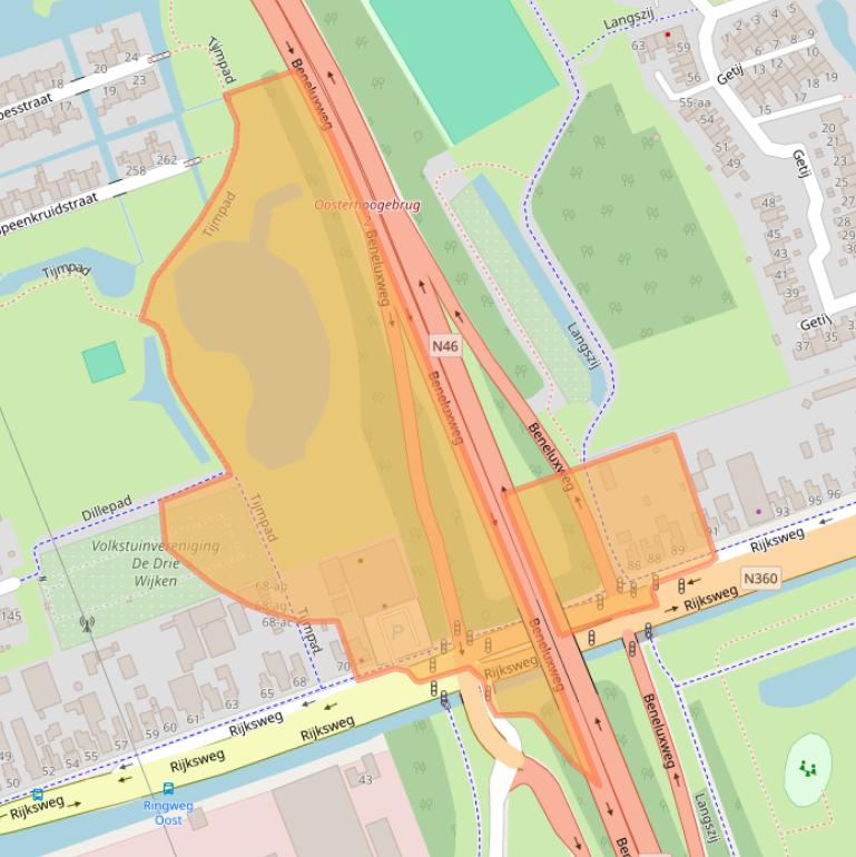 Kaart van postcodegebied 9731AE.