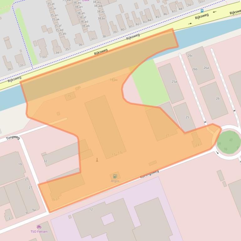 Kaart van postcodegebied 9731AN.