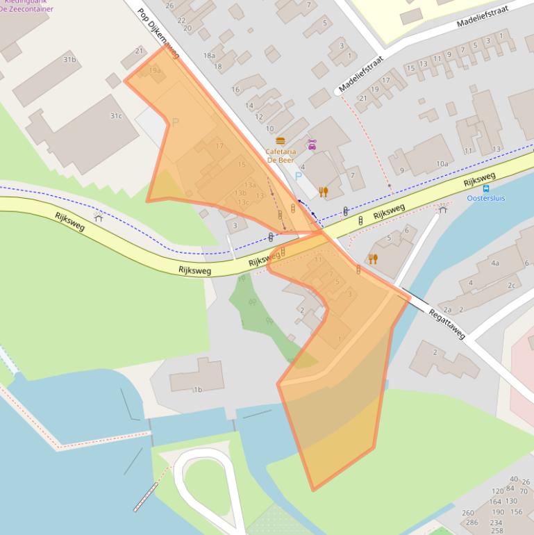 Kaart van postcodegebied 9731BA.