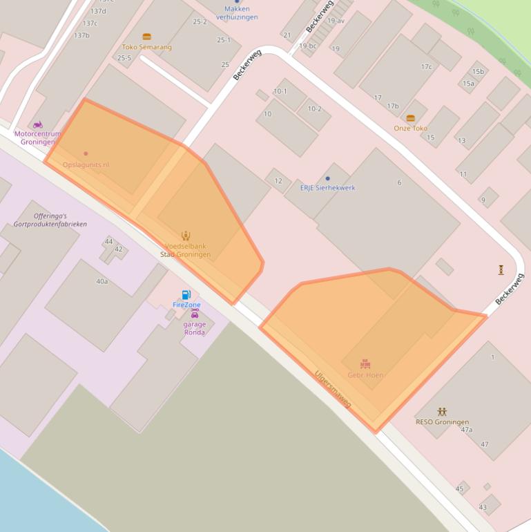 Kaart van postcodegebied 9731BL.