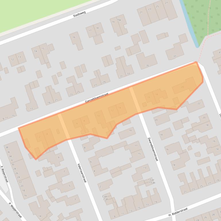Kaart van postcodegebied 9731CN.