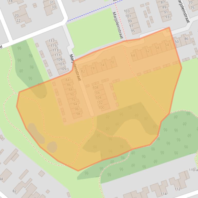 Kaart van postcodegebied 9731DB.
