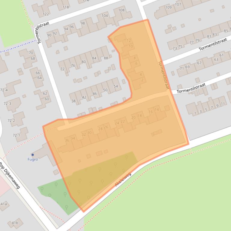 Kaart van postcodegebied 9731DM.