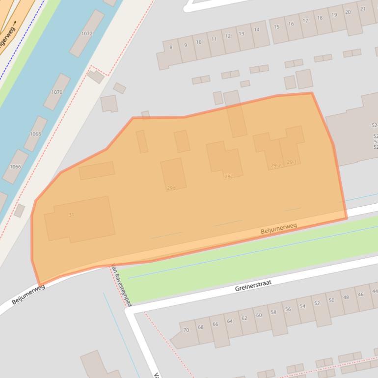 Kaart van postcodegebied 9731EC.