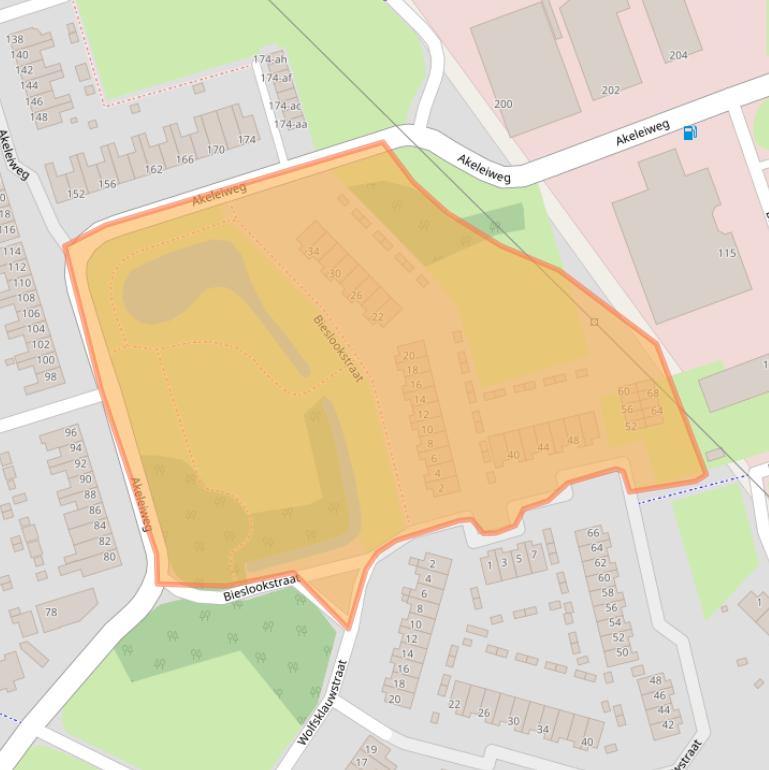 Kaart van postcodegebied 9731HG.