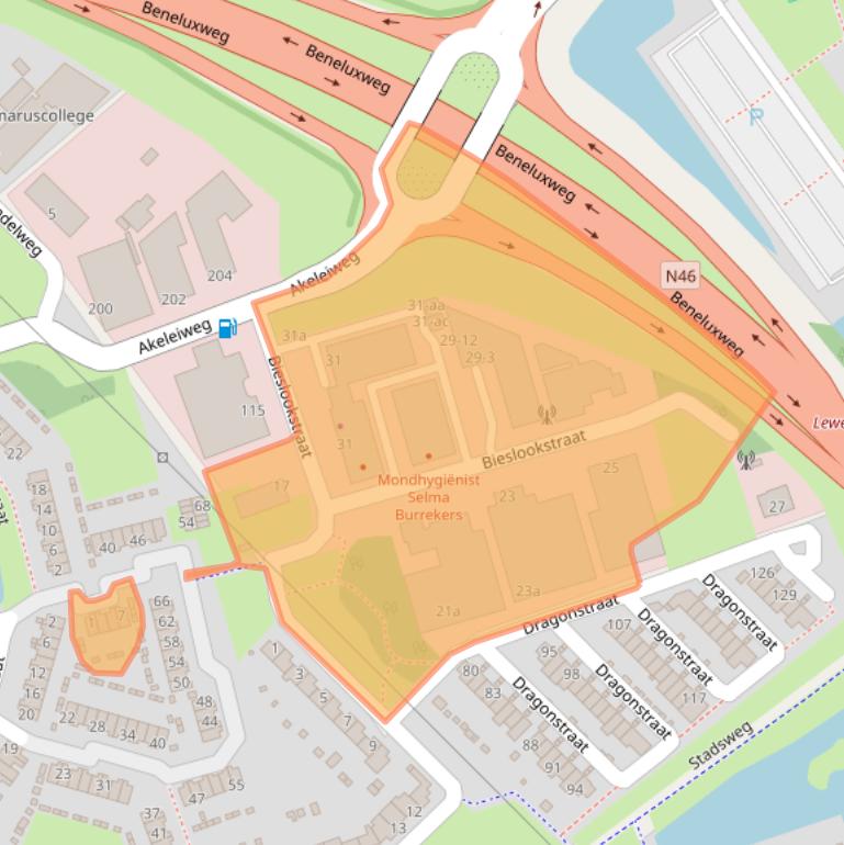Kaart van postcodegebied 9731HH.