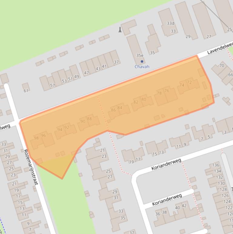 Kaart van postcodegebied 9731HN.