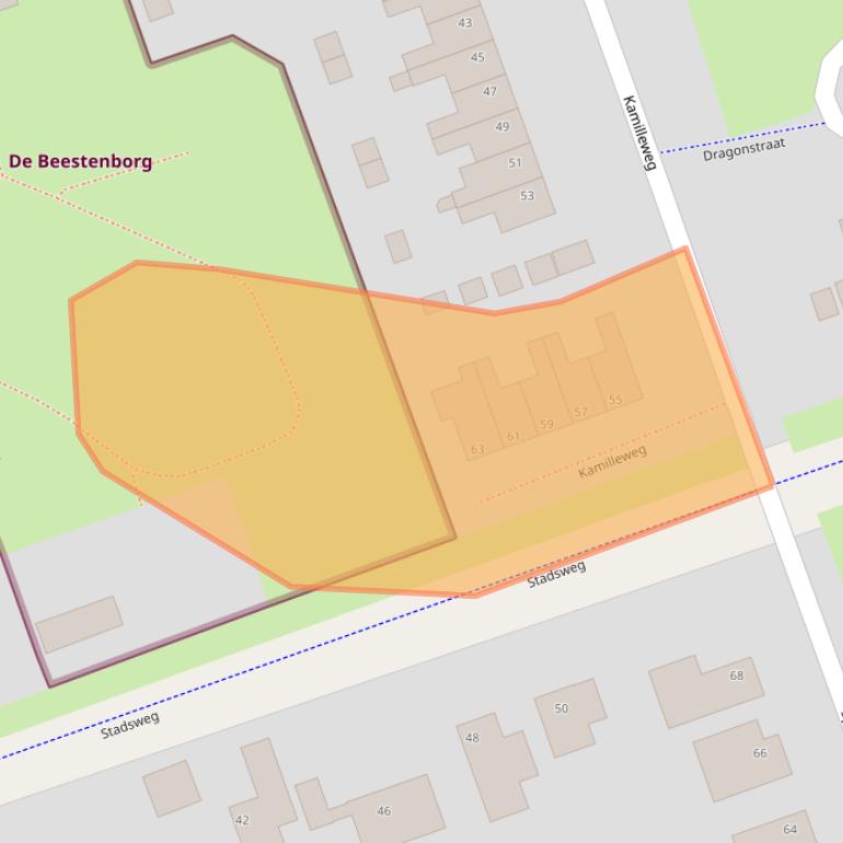 Kaart van postcodegebied 9731JG.