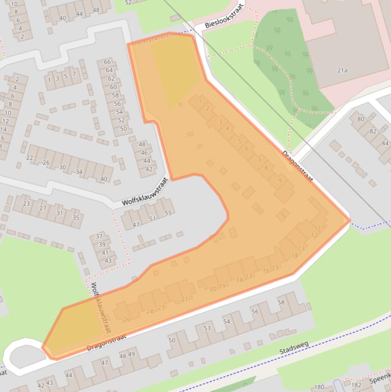 Kaart van postcodegebied 9731JL.