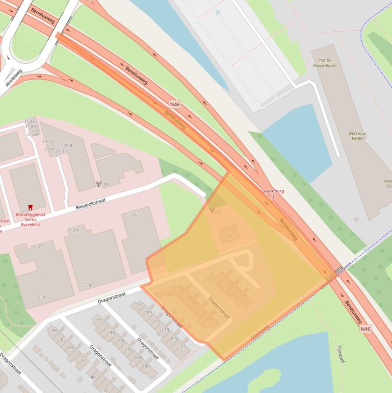 Kaart van postcodegebied 9731JS.