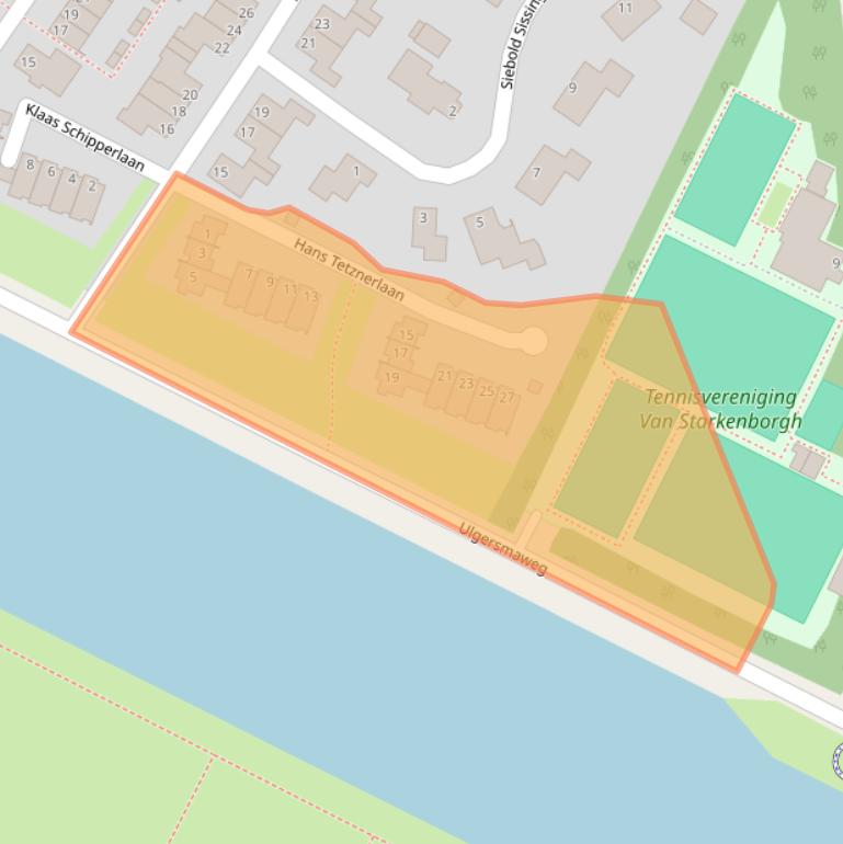 Kaart van postcodegebied 9731KA.