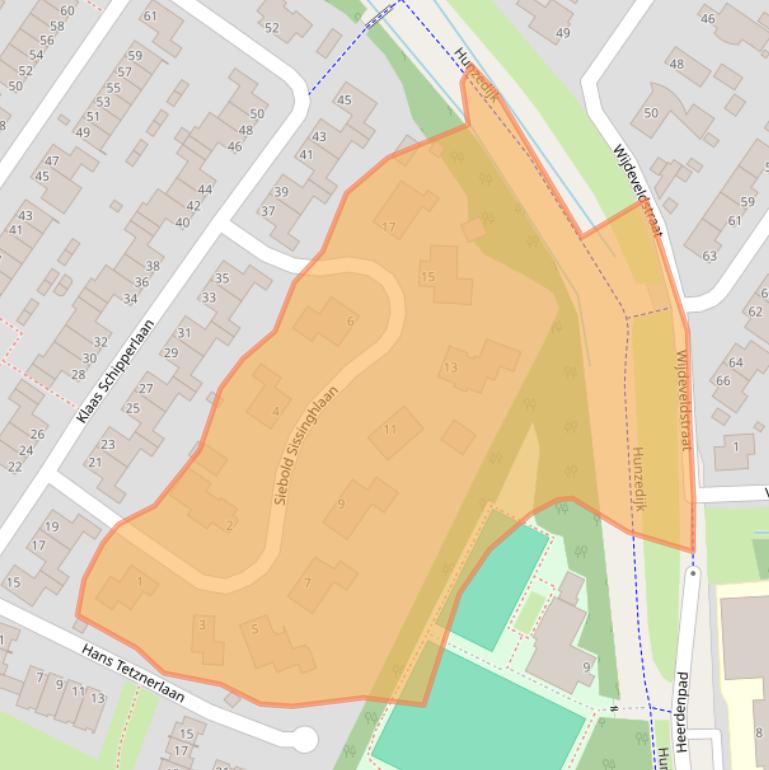 Kaart van postcodegebied 9731KB.