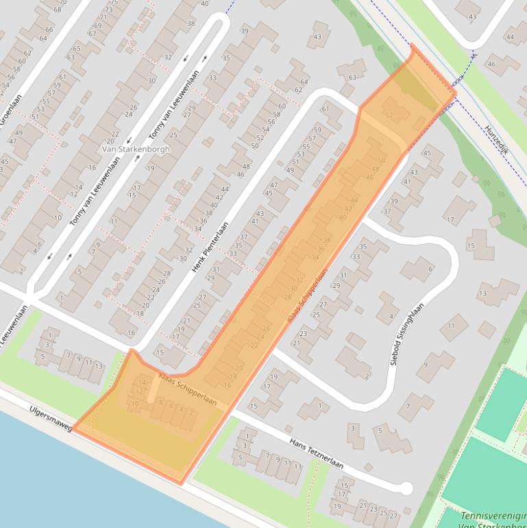 Kaart van postcodegebied 9731KD.