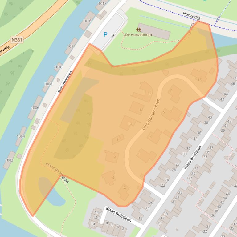 Kaart van postcodegebied 9731KP.