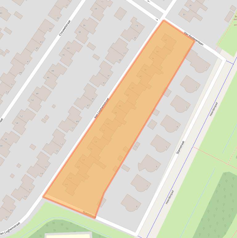 Kaart van postcodegebied 9731MC.