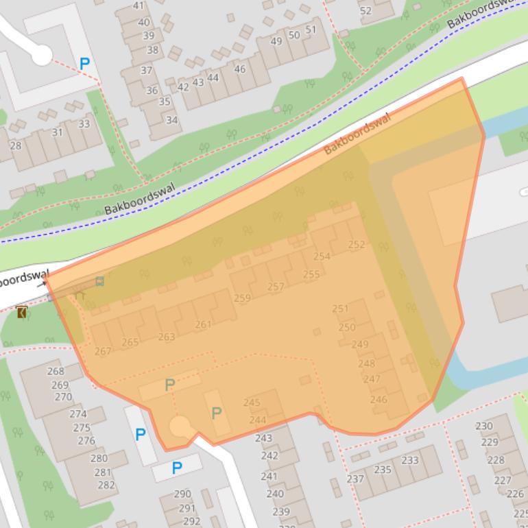 Kaart van postcodegebied 9732AP.
