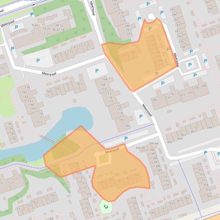 Kaart van postcodegebied 9732AS.