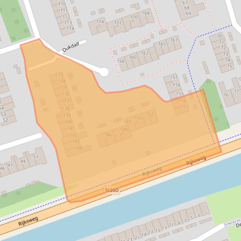Kaart van postcodegebied 9732BR.