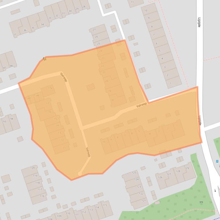 Kaart van postcodegebied 9732EE.