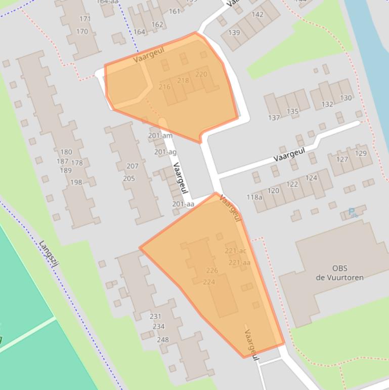 Kaart van postcodegebied 9732HS.