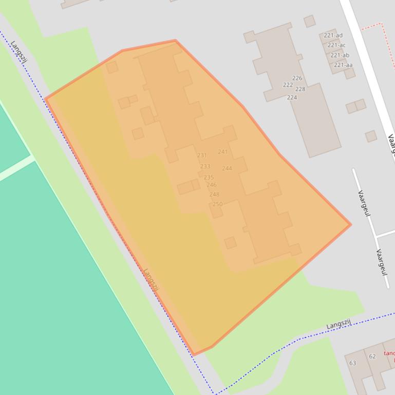 Kaart van postcodegebied 9732HT.