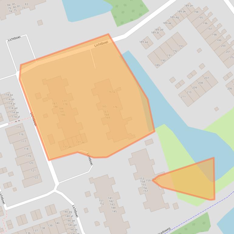 Kaart van postcodegebied 9732JJ.