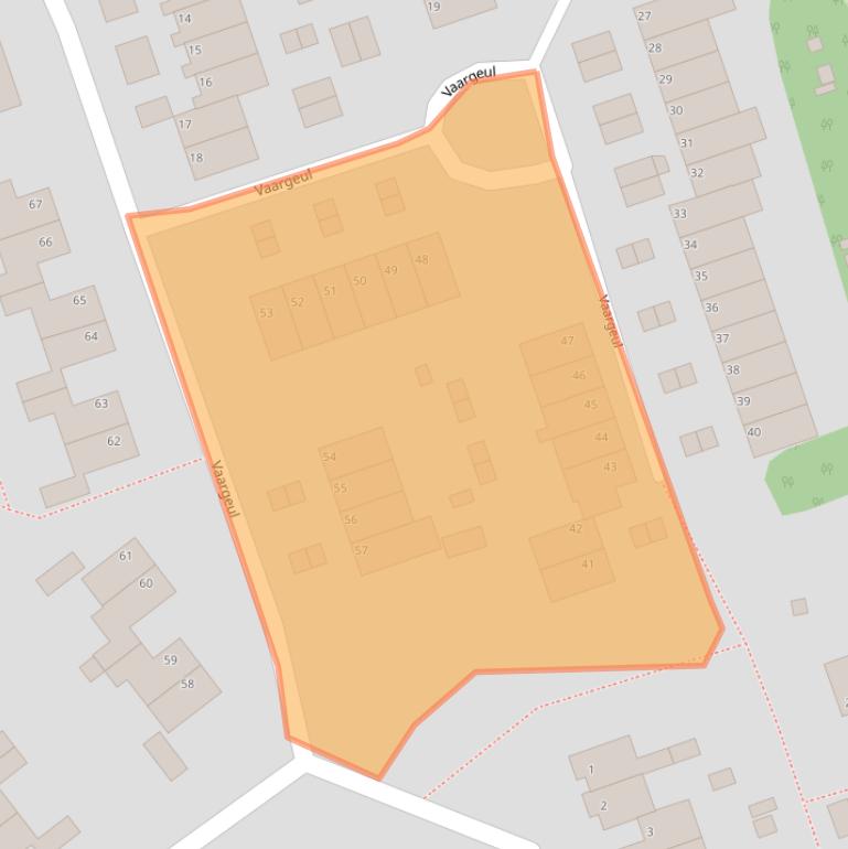 Kaart van postcodegebied 9732JN.