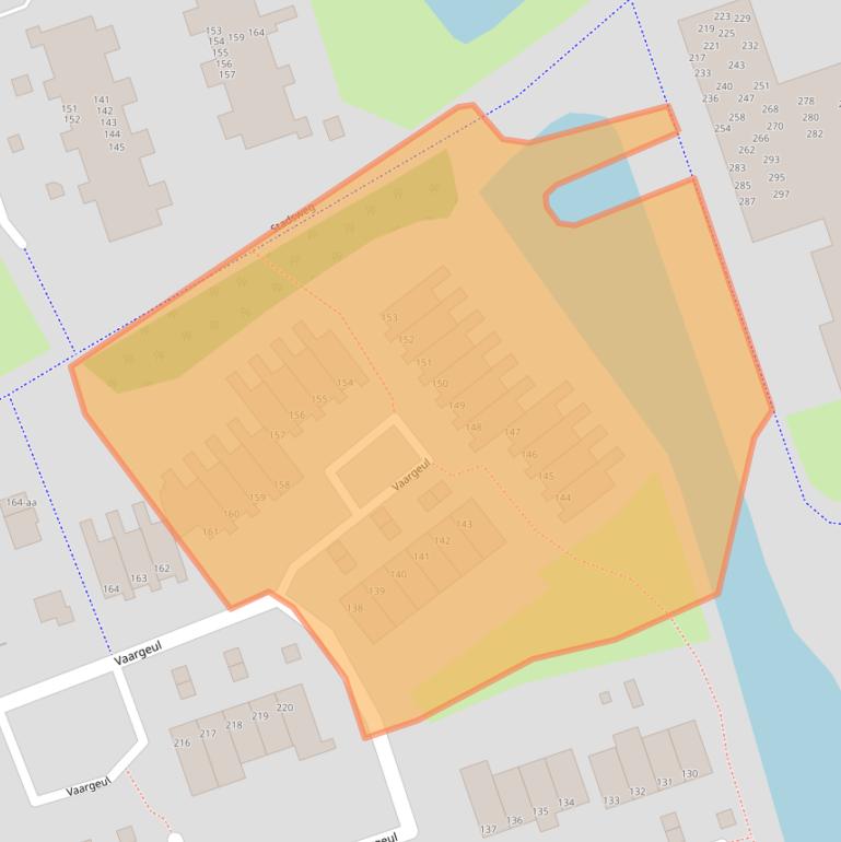 Kaart van postcodegebied 9732JV.