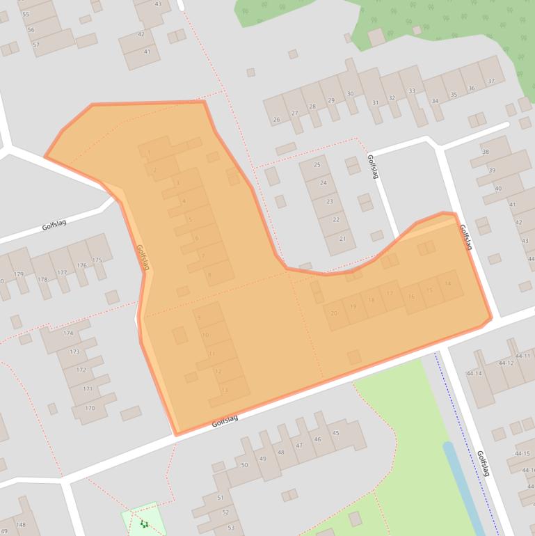 Kaart van postcodegebied 9732MA.