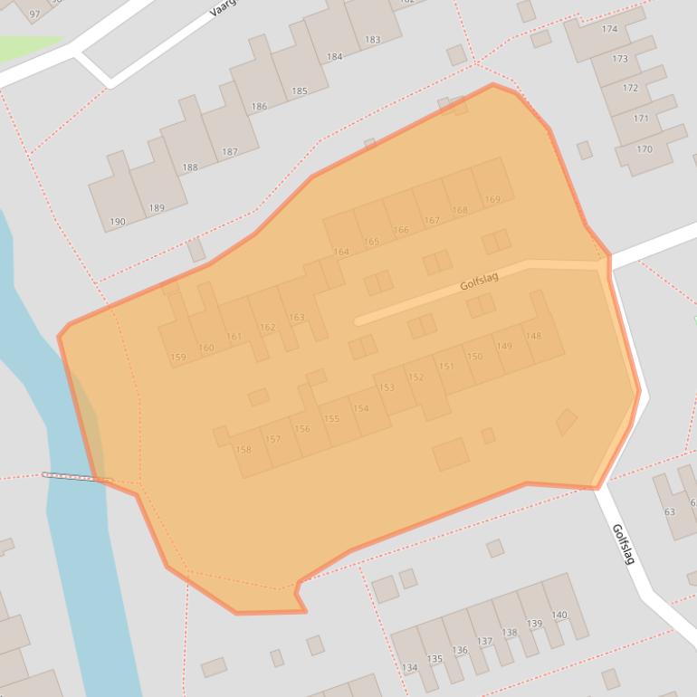 Kaart van postcodegebied 9732MJ.