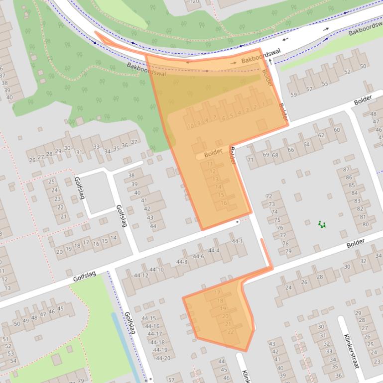 Kaart van postcodegebied 9732PA.