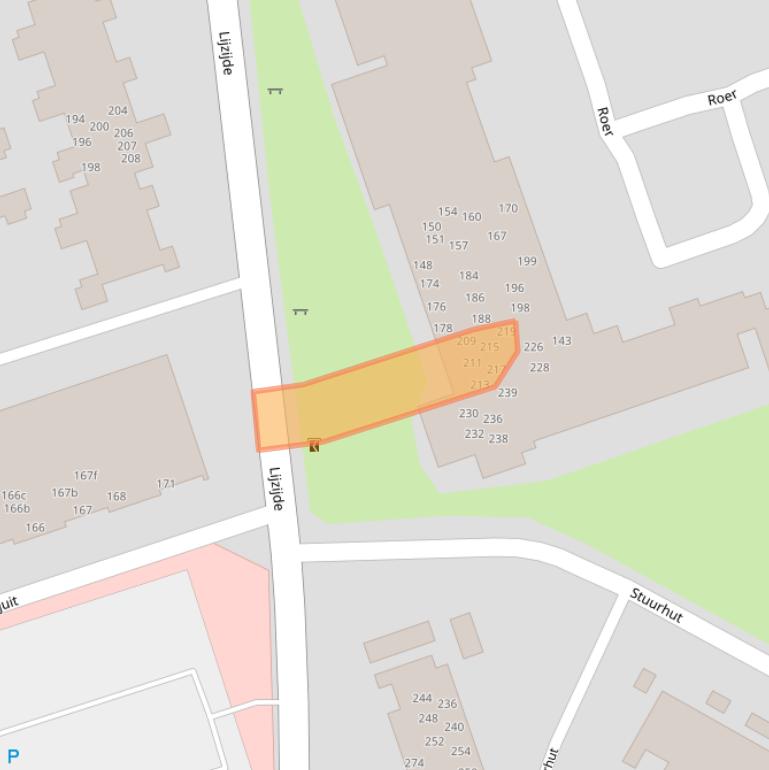 Kaart van postcodegebied 9733AW.