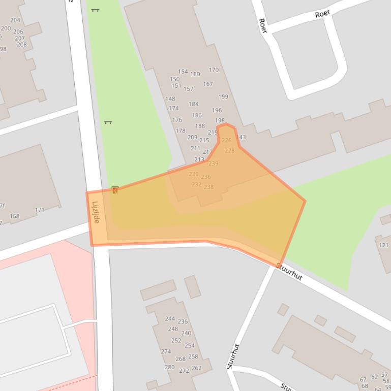 Kaart van postcodegebied 9733AX.