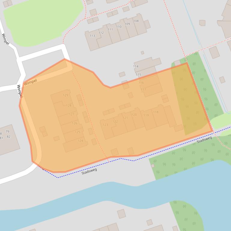Kaart van postcodegebied 9733BP.