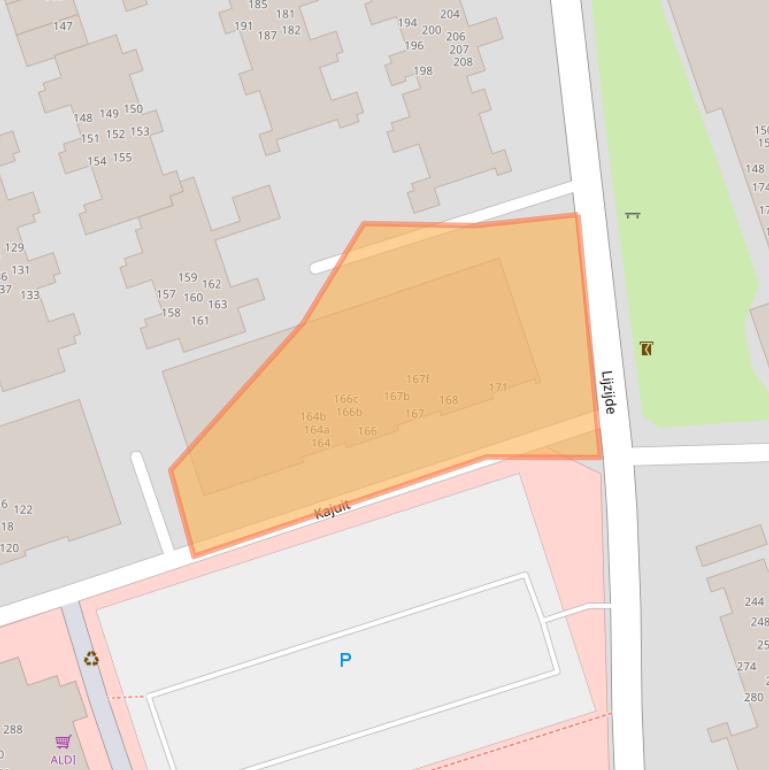 Kaart van postcodegebied 9733CK.